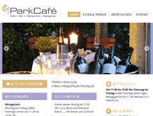Tablet Screenshot of parkcafe-freising.de